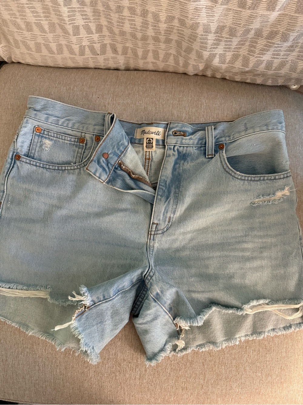 Madewell Relaxed mid-length denim shorts